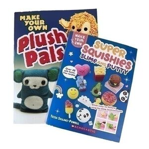 Make Your Own Plush Pals & Super Squishies Slime & Putty Craft Books Lot